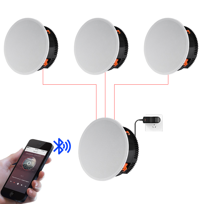 Audio Music Background Free - 5.25 Inch Wireless In-Ceiling Speaker 50W
