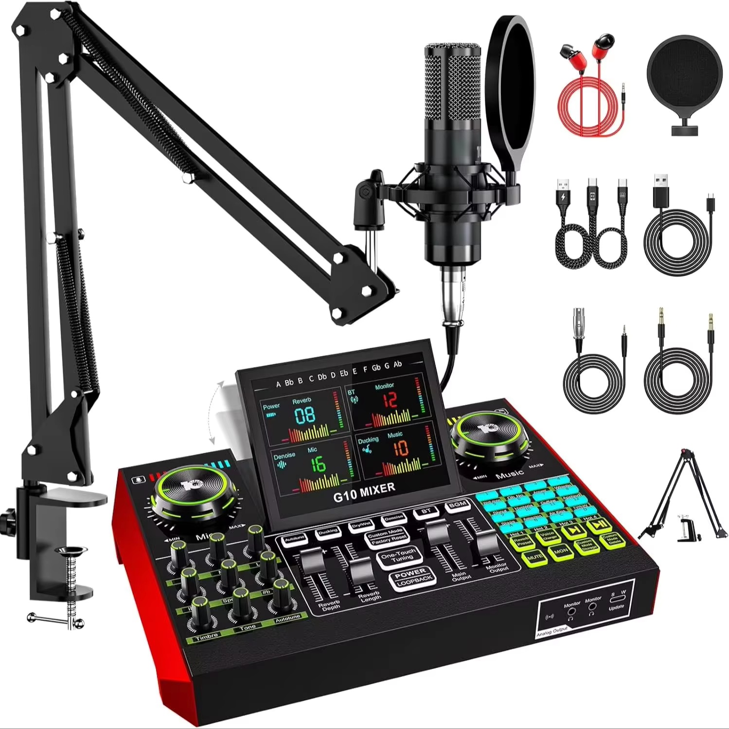 Audio Music Changer - Tenlamp G10 Live Streaming Audio Interface