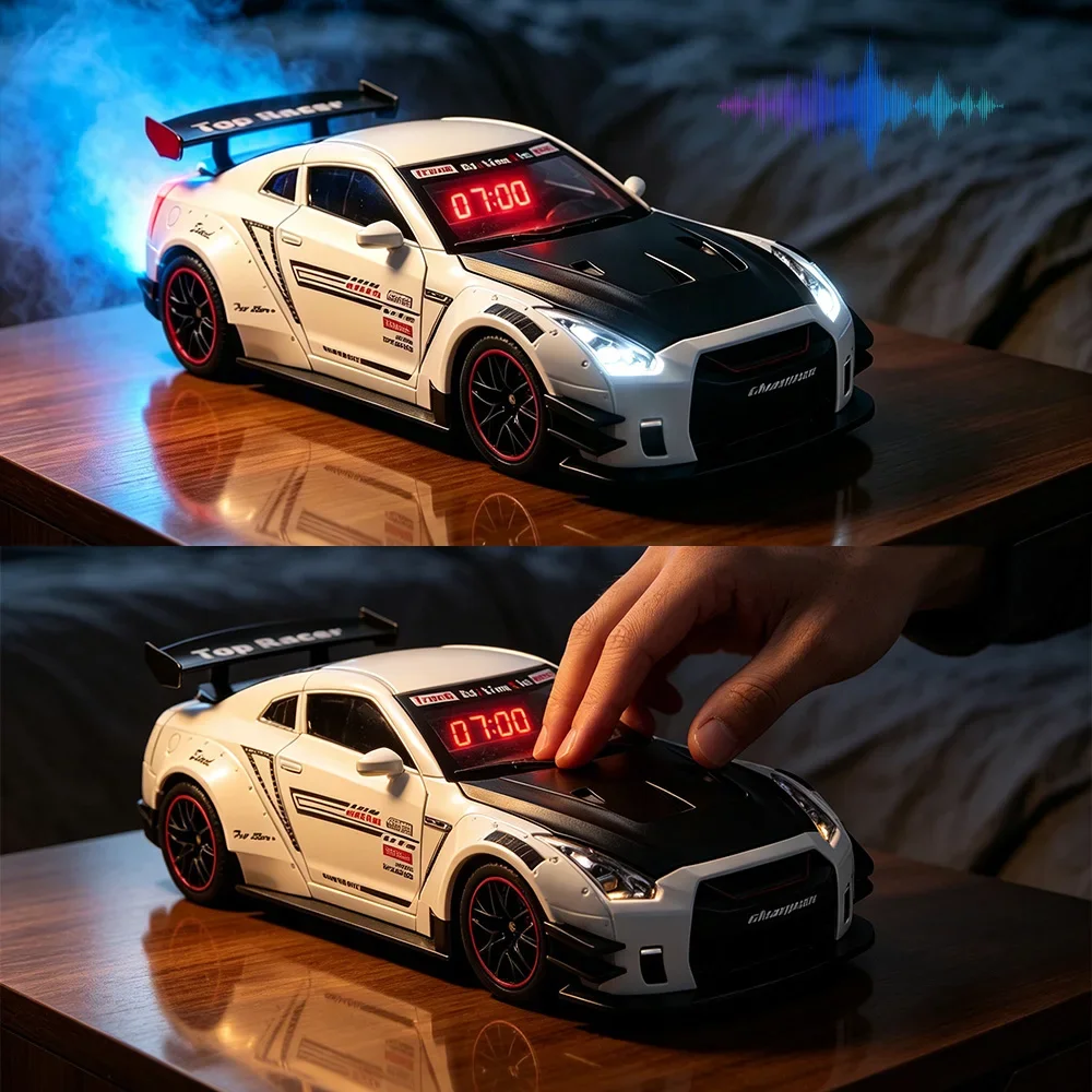 Audio Music Car - Simulated Sports Car Alarm Clock Adjustable