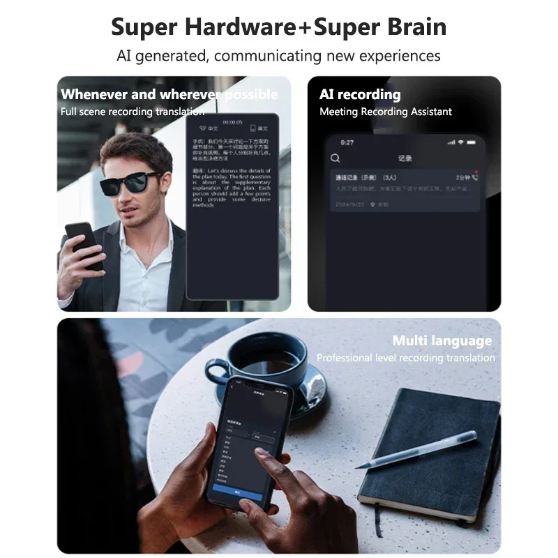 AI Translation Glasses Smart S - Audio Music Arabic ulasan dan harga