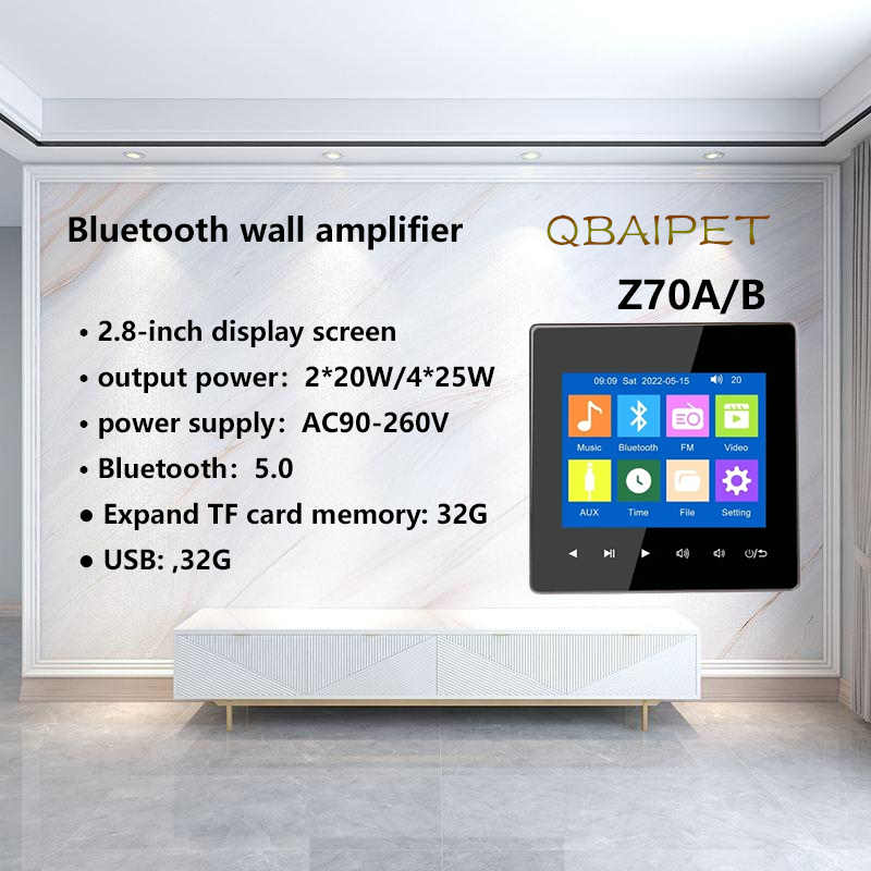 Home Bluetooth Wall Amplifier  - Audio Music Background Free ulasan dan harga