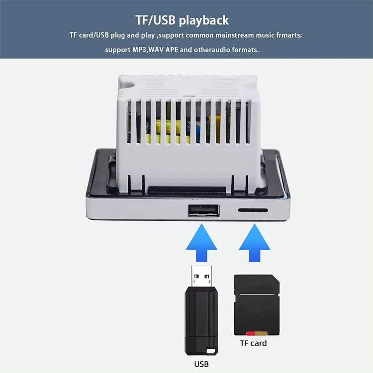 Home Bluetooth Wall Amplifier  - Audio Music Background Free ulasan dan harga