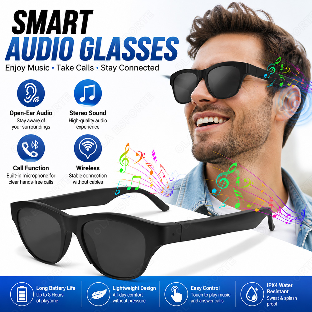 Smart Audio Glasses Bluetooth  - Audio Music Arabic ulasan dan harga