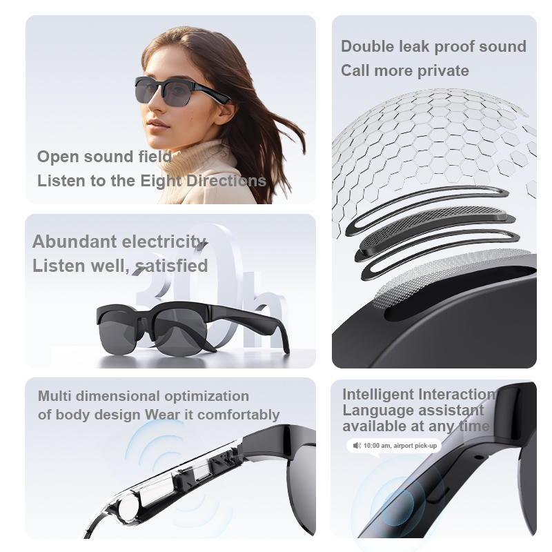 Smart Audio Glasses Bluetooth  - Audio Music Arabic ulasan dan harga