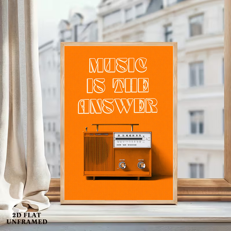 Vintage Radio Wall Art Framele - Audio Music Background Free ulasan dan harga