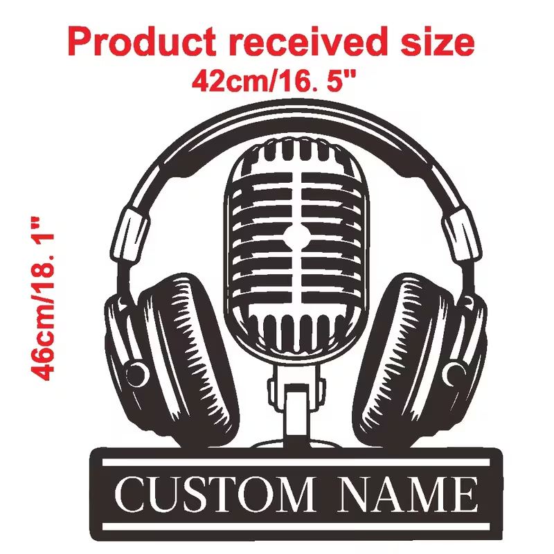 Custom Name Microphone Headpho - Audio Music Name ulasan dan harga