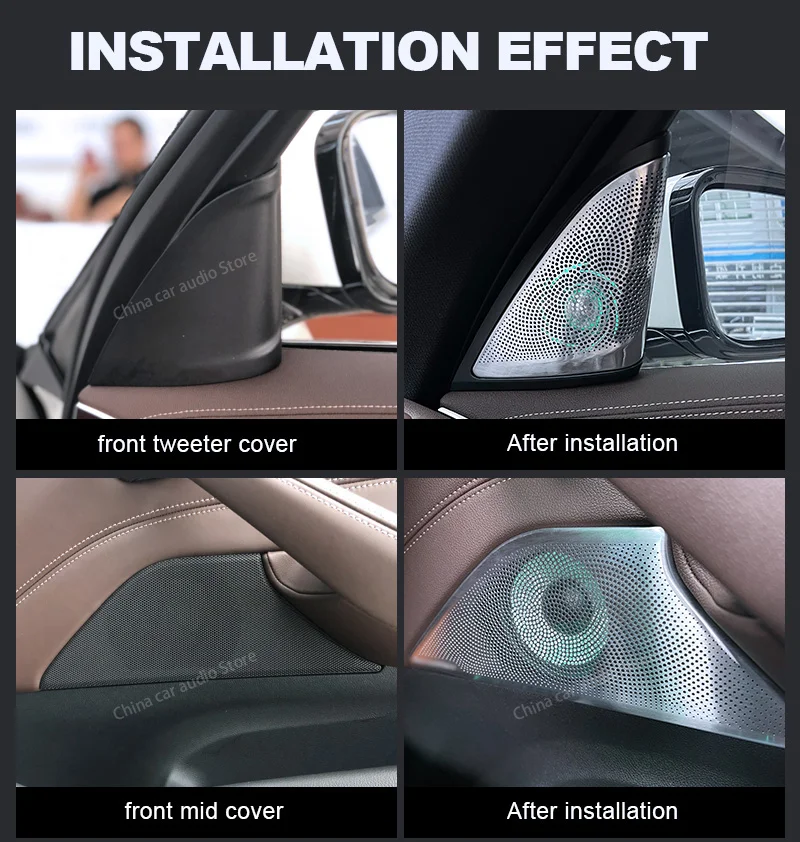 LED Car Speaker Tweeter Cover  - Audio Music Car ulasan dan harga