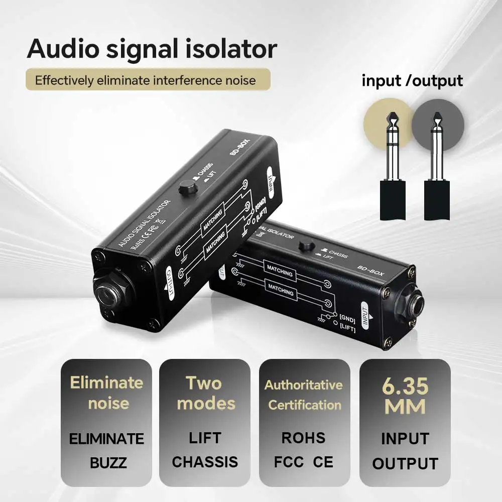 Portable 6.35MM AUX Ground Loo - Audio Music Isolator ulasan dan harga