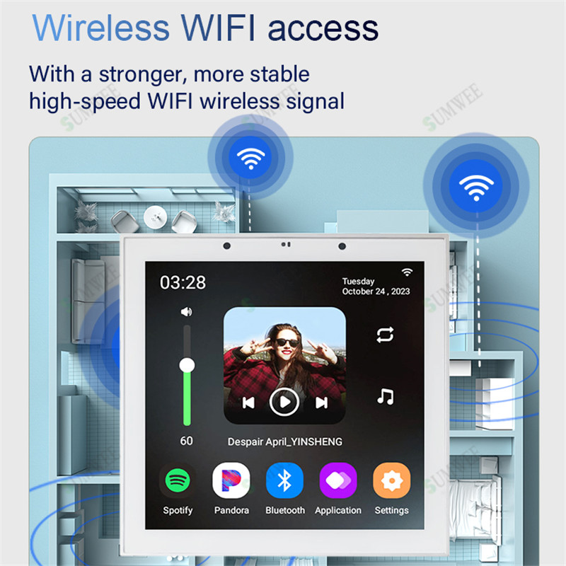 TUYA Smart Home 4 Inch Android - Audio Music Background Free ulasan dan harga