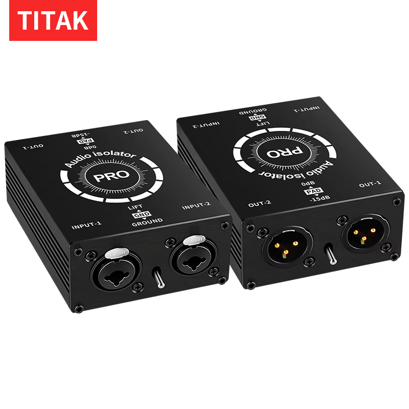 Professional 6.5mm XLR 2CH Aud - Audio Music Isolator ulasan dan harga