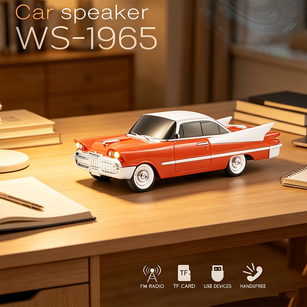 Retro Classic Car Model Blueto - Audio Music Apple ulasan dan harga