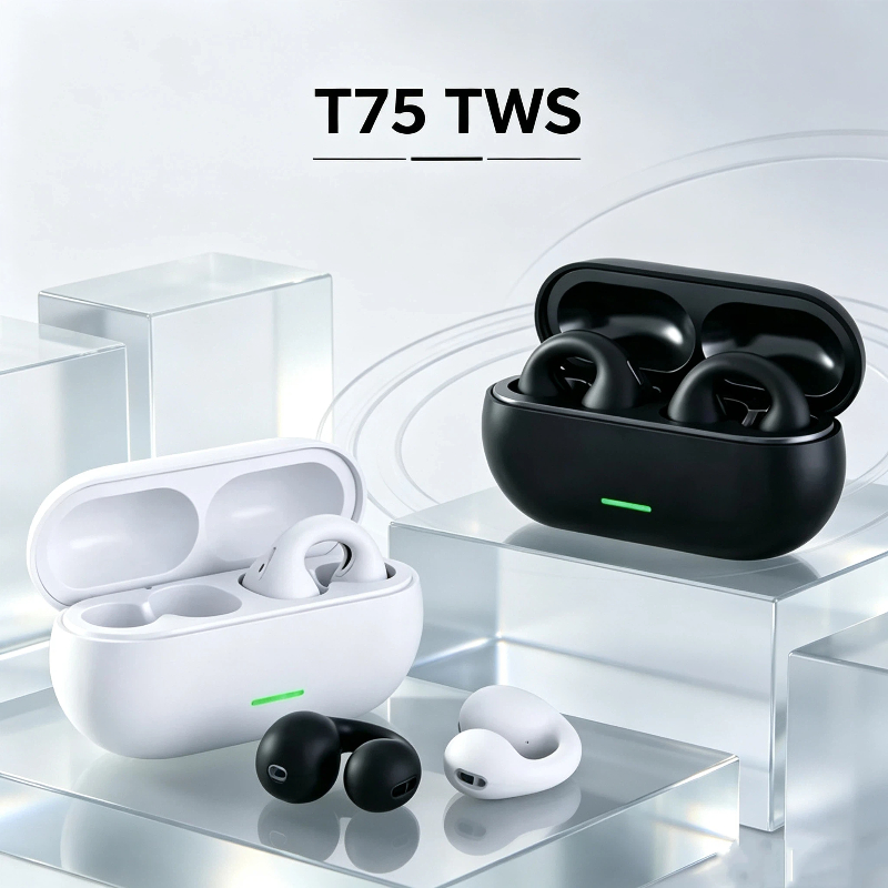 T75 Bluetooth headset 5.3 wire - Audio Music Apple ulasan dan harga