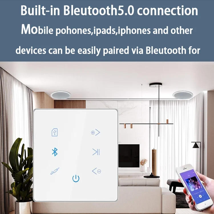 Bluetooth Wall Amplifier Home  - Audio Music Background Free ulasan dan harga