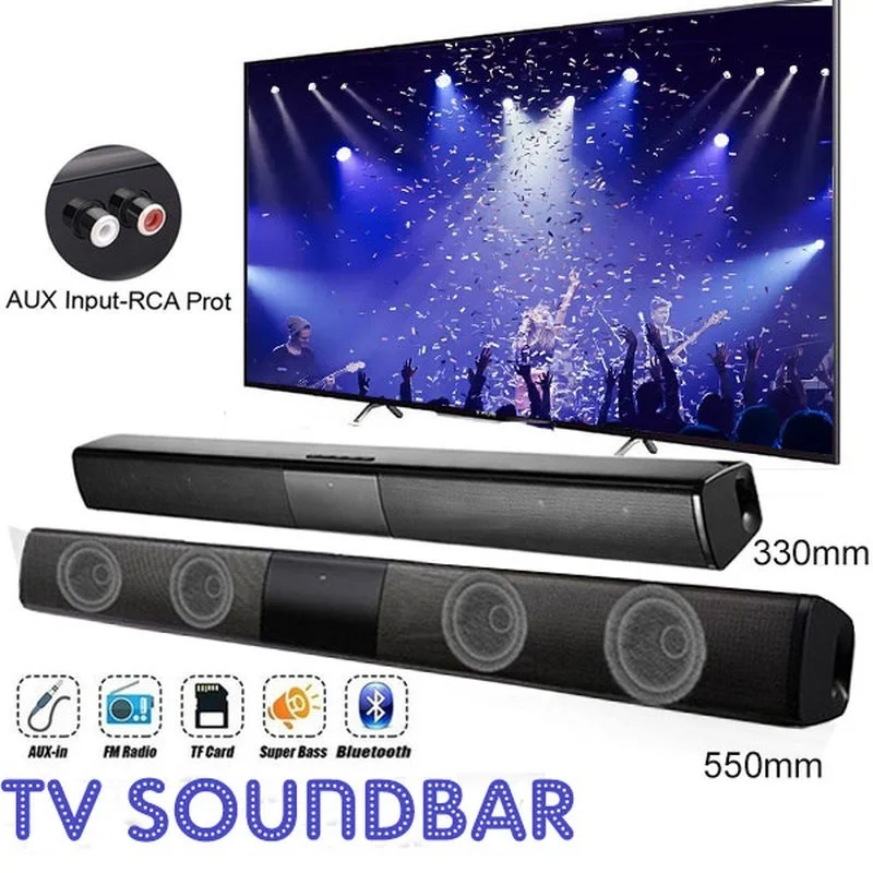 40W High Power Soundbar for TV - Audio Music Apple ulasan dan harga