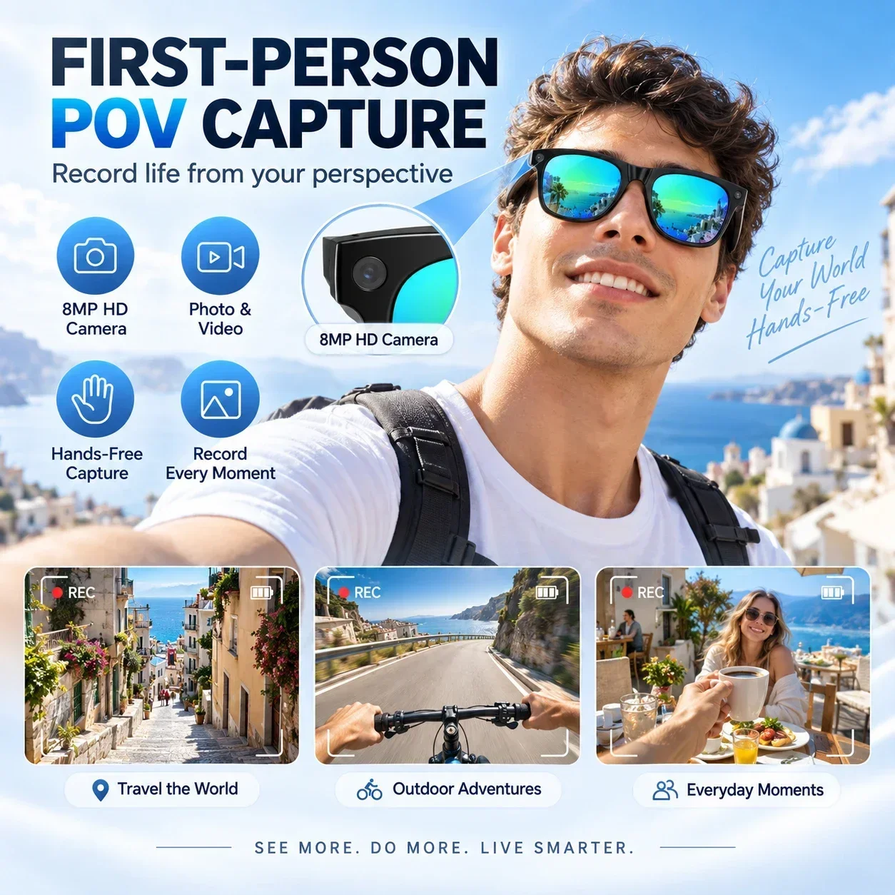 2026 AI Smart Glasses MT5 Mini - Audio Music Arabic ulasan dan harga