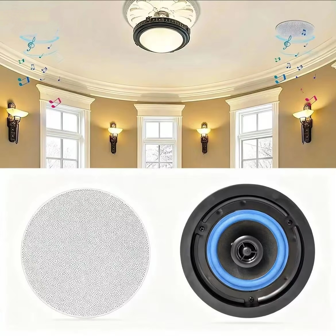 Herdio 4 Inch Ceiling Speaker  - Audio Music Apple ulasan dan harga